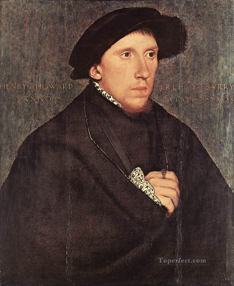 Portrait of Henry Howard the Earl of Surrey Renaissance Hans Holbein the Younger Oil Paintings